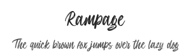 Rampage by Creaditive Design — Script Handwritten Font