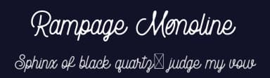 Rampage Monoline by Creatype Studio — Script Handwritten Font — thumbnail 2