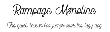 Rampage Monoline by Creatype Studio — Script Handwritten Font — thumbnail 1