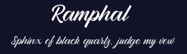 Ramphal by Burhanul Jauhar Arifin — Script Handwritten Font — thumbnail 2