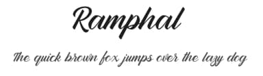 Ramphal by Burhanul Jauhar Arifin — Script Handwritten Font — thumbnail 1
