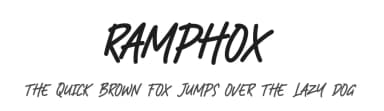 Ramphox by Beningtype by. Letteratom — Script Handwritten Font — thumbnail 1