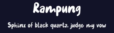 Rampung by Wildan Type — Script Handwritten Font — thumbnail 2