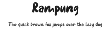 Rampung by Wildan Type — Script Handwritten Font — thumbnail 1