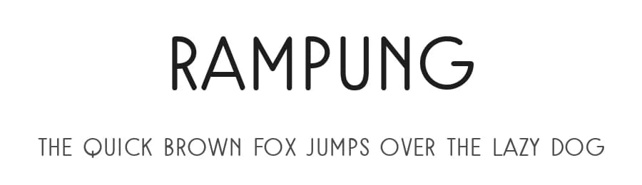 Rampung by Adien Gunarta — Sans Serif Font