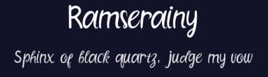 Ramserainy by Alfin Ridhowi — Script Handwritten Font — thumbnail 2
