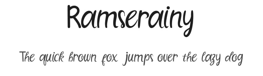 Ramserainy by Alfin Ridhowi — Script Handwritten Font