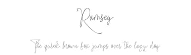 Ramsey by Analogous Studio — Script Handwritten Font — thumbnail 1