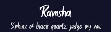 Ramsha by Skiiller Studio — Script Handwritten Font — thumbnail 2