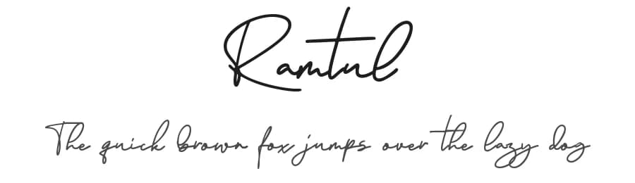 Ramtul by DM Letter Studio - Dimas Prasetyo — Script Handwritten Font