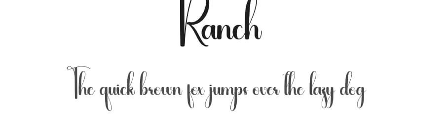 Ranch by Andi Moz — Script Handwritten Font