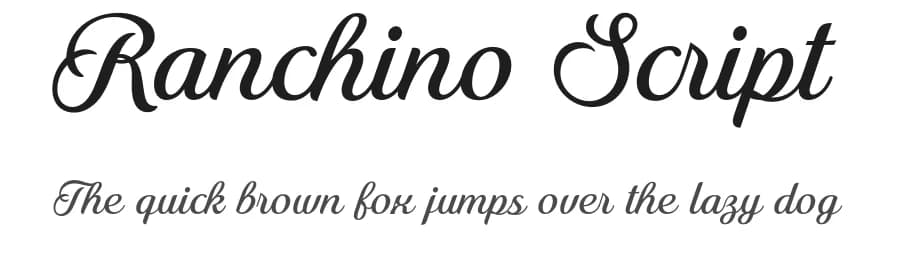 Ranchino Script by Måns Grebäck — Script Handwritten Font