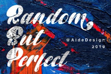 Random but Perfect Font by aldedesign — Script Handwritten Font — thumbnail 1