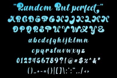 Random but Perfect Font by aldedesign — Script Handwritten Font — thumbnail 8