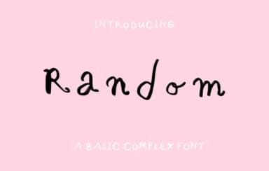 Random Font by lunarctic — Script Handwritten Font — thumbnail 1