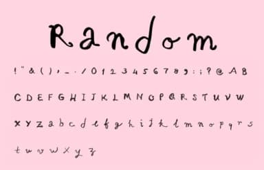 Random Font by lunarctic — Script Handwritten Font — thumbnail 2