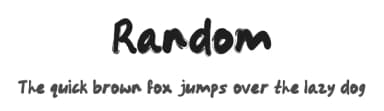 Random by Ditya Ananto — Script Handwritten Font — thumbnail 1