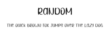 Random by Etik Fatimah — Script Handwritten Font — thumbnail 1