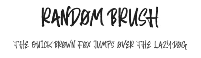 Random Brush by Atj — Script Handwritten Font
