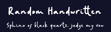 Random Handwritten by Atj — Script Handwritten Font — thumbnail 2