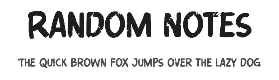 Random Notes by Gassstype — Script Handwritten Font