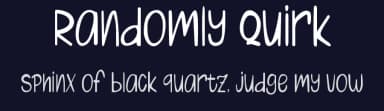 Randomly Quirk by Tigadestd — Script Handwritten Font — thumbnail 2