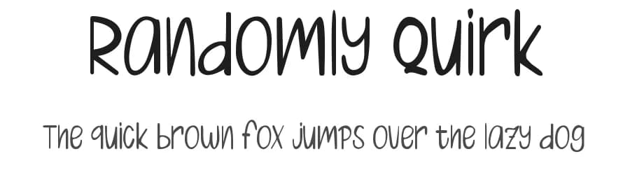 Randomly Quirk by Tigadestd — Script Handwritten Font
