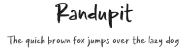 Randupit by Weape Studio — Script Handwritten Font — thumbnail 1