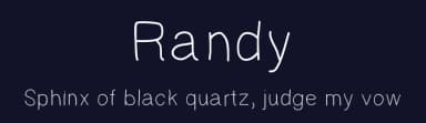 Randy by Zachary Lucier — Script Handwritten Font — thumbnail 2