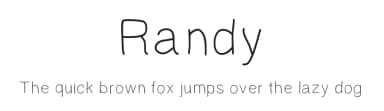 Randy by Zachary Lucier — Script Handwritten Font — thumbnail 1