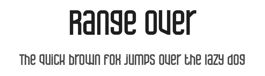 Range Over by Idebareng — Sans Serif Font