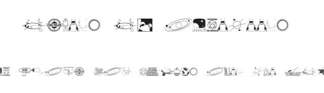 Rangers Ray Rocketeers JL by Jeff Levine — Dingbats Font