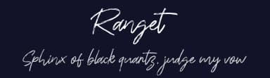 Ranget by Khurasan — Script Handwritten Font — thumbnail 2