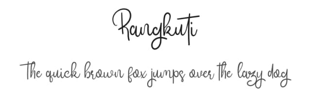 Rangkuti by Yan Studio — Script Handwritten Font