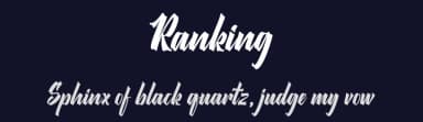 Ranking by Hoperative — Script Handwritten Font — thumbnail 2