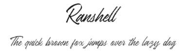 Ranshell by Letterhend Studio — Script Handwritten Font — thumbnail 1