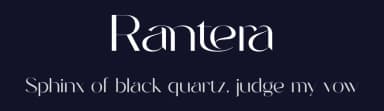 Rantera by Mujiono Muji Utomo — Sans Serif Font — thumbnail 2