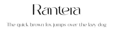 Rantera by Mujiono Muji Utomo — Sans Serif Font — thumbnail 1