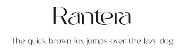 Rantera by Mujiono Muji Utomo — Sans Serif Font