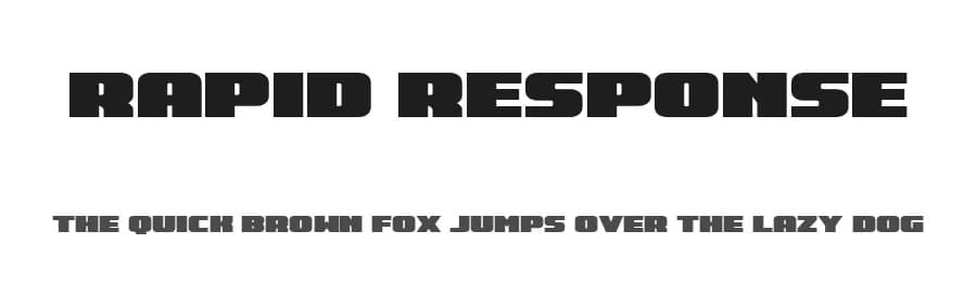 Rapid Response by Iconian Fonts — Sans Serif Font