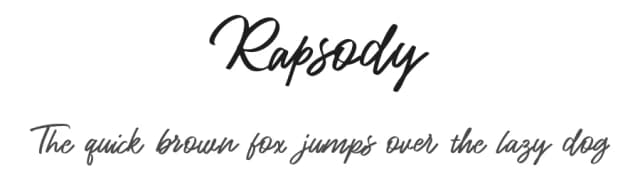 Rapsody by Aksoro 99 — Script Handwritten Font