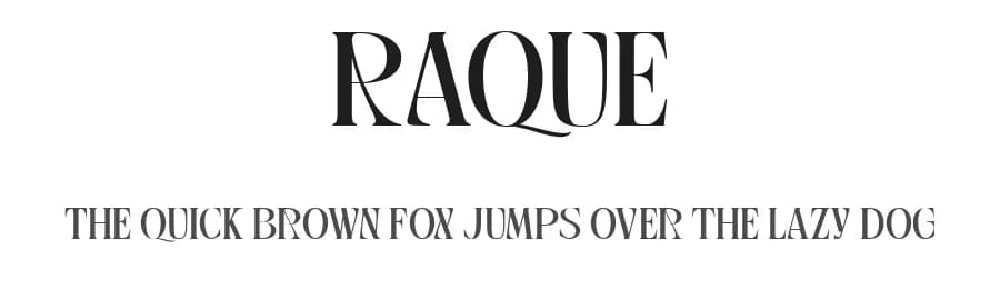 Raque by madeDeduk — Sans Serif Font