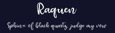 Raquen by Dilbadil — Script Handwritten Font — thumbnail 2