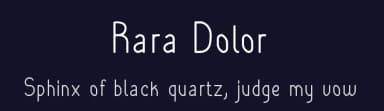 Rara Dolor by Fabiane Lima — Sans Serif Font — thumbnail 2