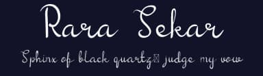 Rara Sekar by DawnCreative.id — Script Handwritten Font — thumbnail 2