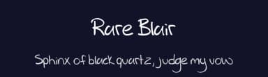 Rare Blair by Kelsey Morgan — Script Handwritten Font — thumbnail 2