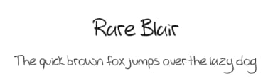 Rare Blair by Kelsey Morgan — Script Handwritten Font — thumbnail 1