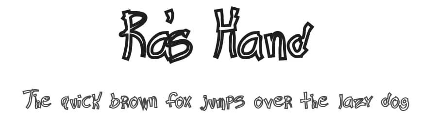 Ra's Hand by Omega Font Labs — Script Handwritten Font — preview 1