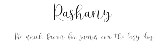 Rashany by Sizimon.id — Script Handwritten Font