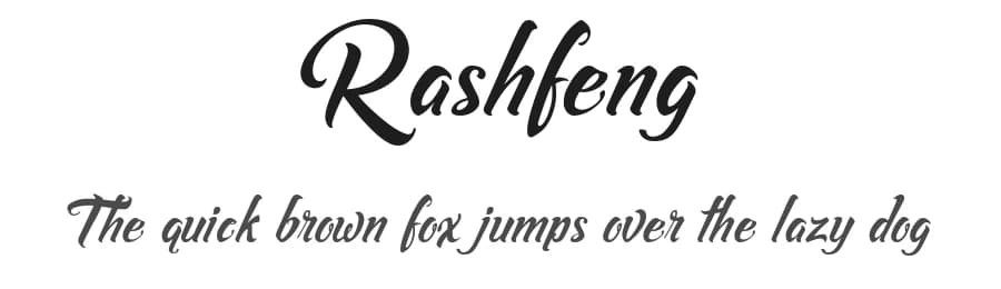 Rashfeng by Fajr's Type — Script Handwritten Font